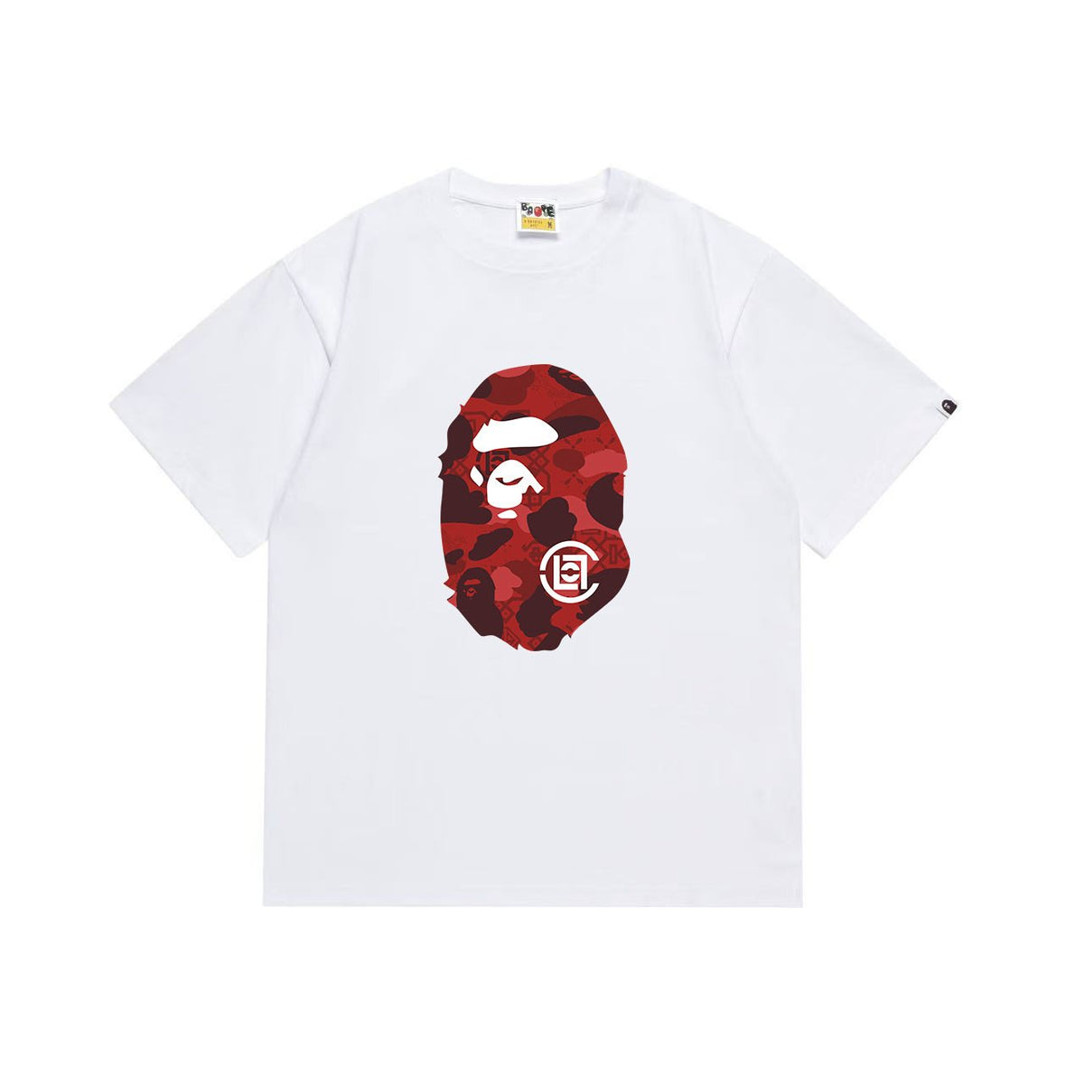 BAPE Red Camo Ape Head Graphic T-Shirt