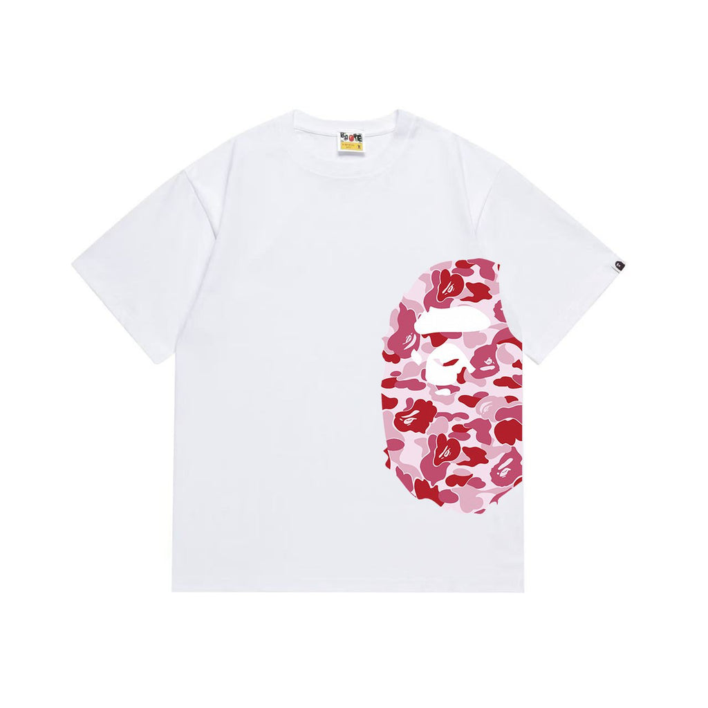 BAPE Pink Camo Ape Head Graphic Short-Sleeve T-Shirt