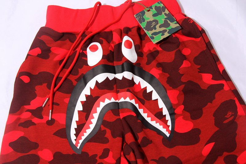 BAPE Shark Face Camouflage Drawstring Shorts