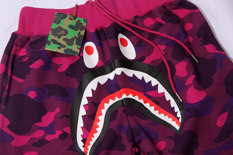 BAPE Shark Face Camouflage Drawstring Shorts