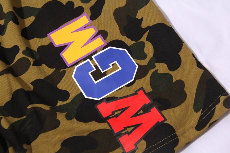 BAPE Shark Face Camouflage Drawstring Shorts