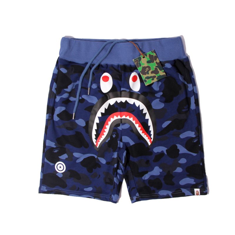 BAPE Shark Face Camouflage Drawstring Shorts