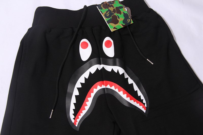 BAPE Shark Graphic Black Shorts
