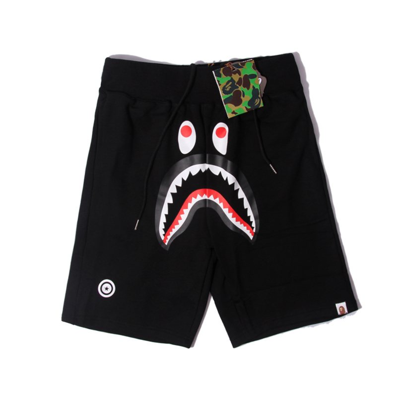 BAPE Shark Graphic Black Shorts