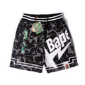 BAPE Black Camo Graphic Panel Shorts