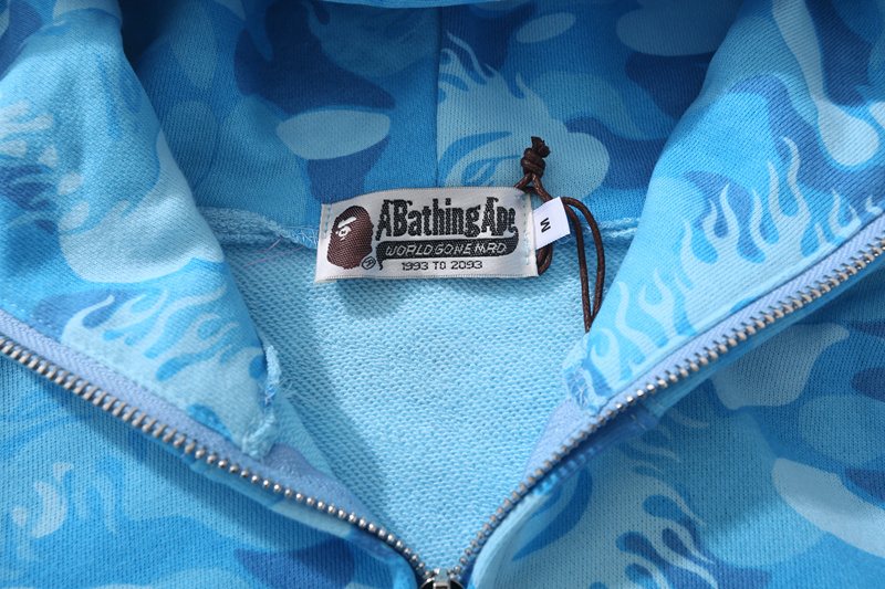 BAPE WGM Shark Camo Full-Zip Hoodie