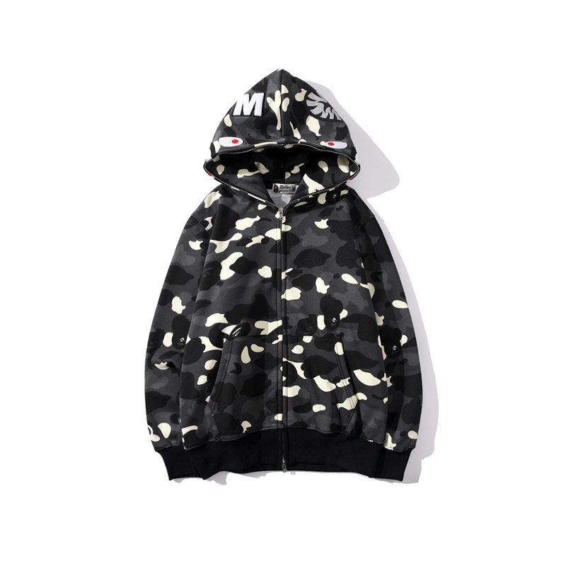 BAPE WGM Shark Camo Full-Zip Hoodie