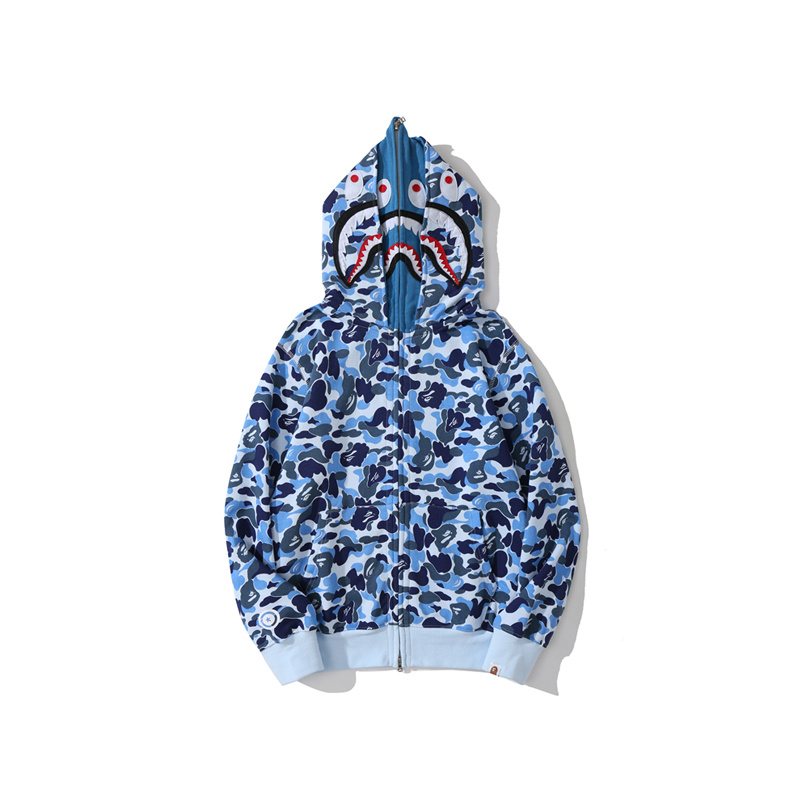 BAPE WGM Shark Camo Full-Zip Hoodie