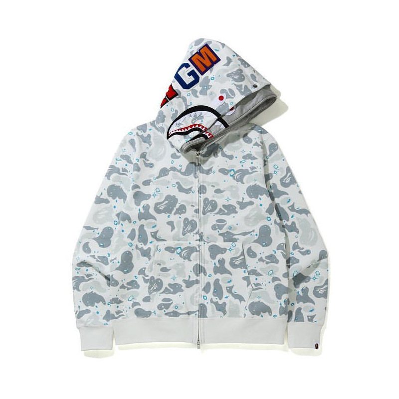 BAPE Shark Tiger Camo Full-Zip Hoodie