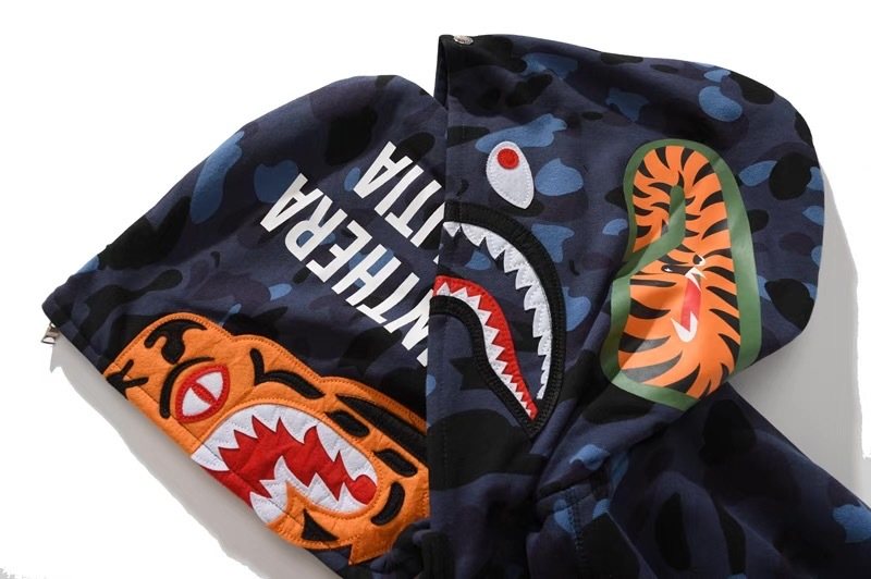 BAPE Shark Camo Full-Zip Hoodie