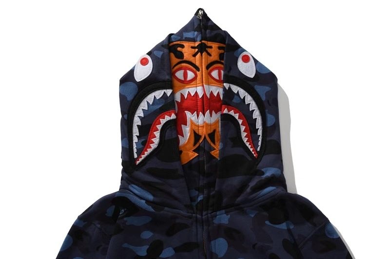 BAPE Shark Camo Full-Zip Hoodie