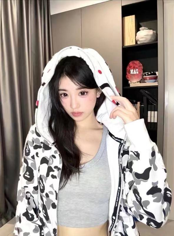 BAPE Shark Camo Full-Zip Hoodie