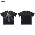VALE USA Studded Cross Graphic T-Shirt