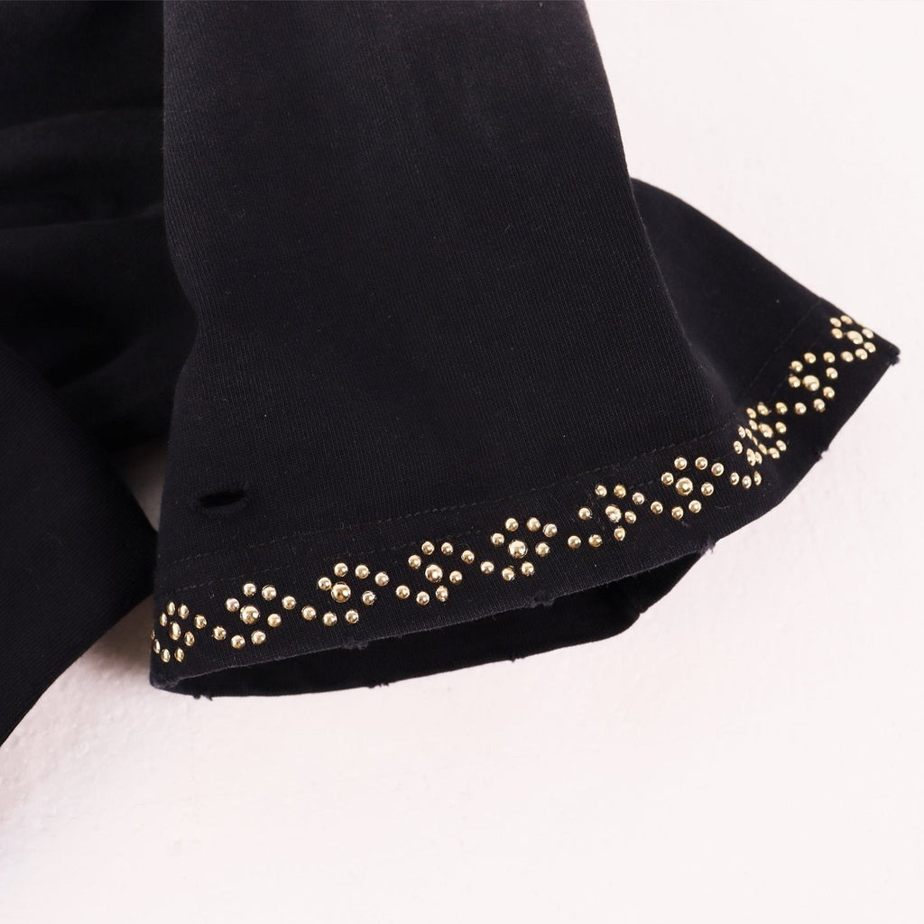 VALE USA Studded Cross Graphic T-Shirt