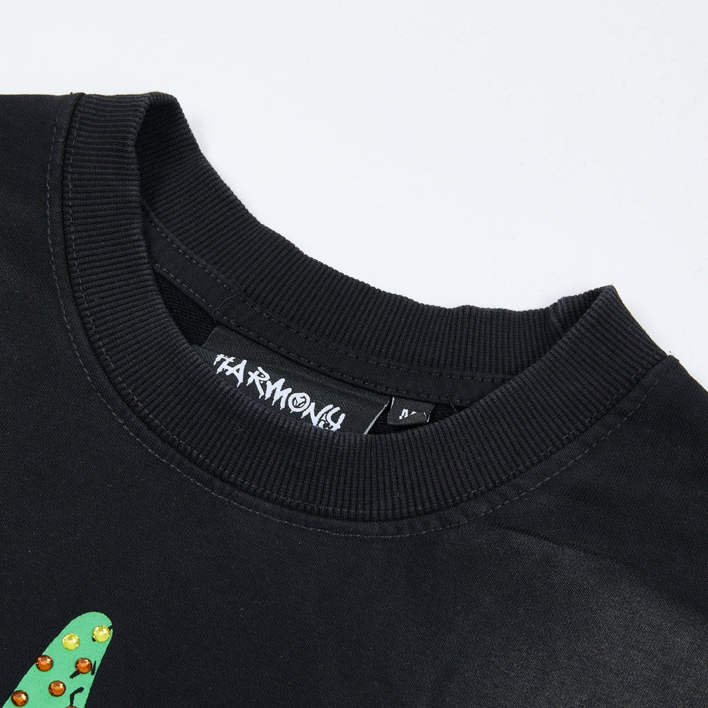 HARMONY Raw-Edge Graphic T-Shirt