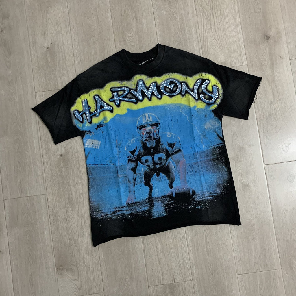 HARMONY Football Graphic Short-Sleeve T-Shirt