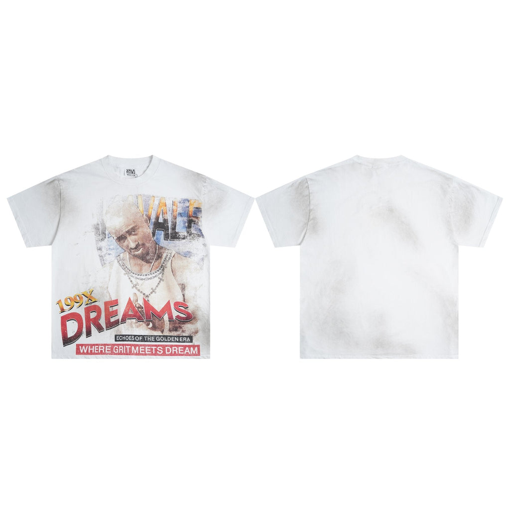 VALE USA 199X Dreams Portrait Graphic T-Shirt