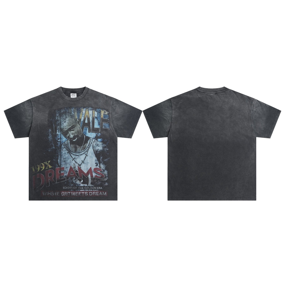 VALE USA 199X Dreams Portrait Graphic T-Shirt