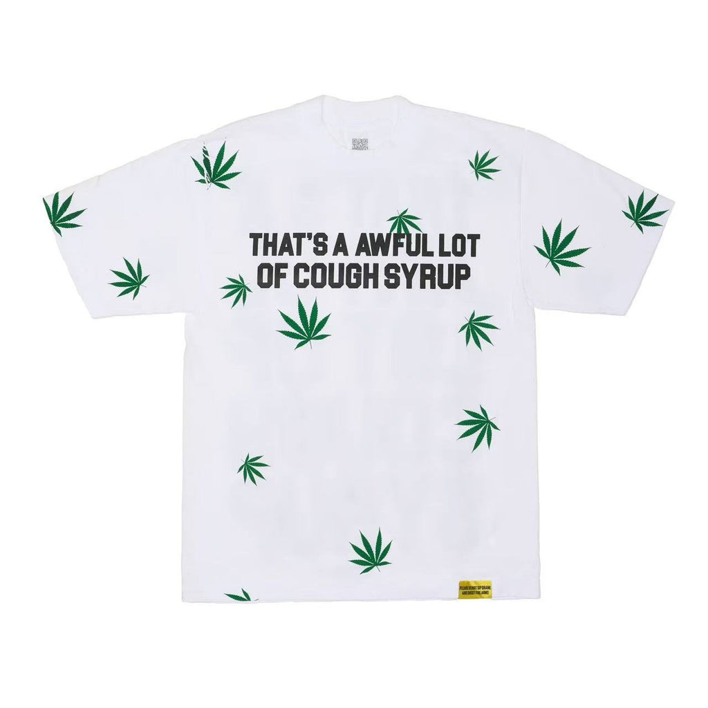 THAT'S A AWFUL LOT OF COUGH SYRUP Leaf Graphic T-Shirt