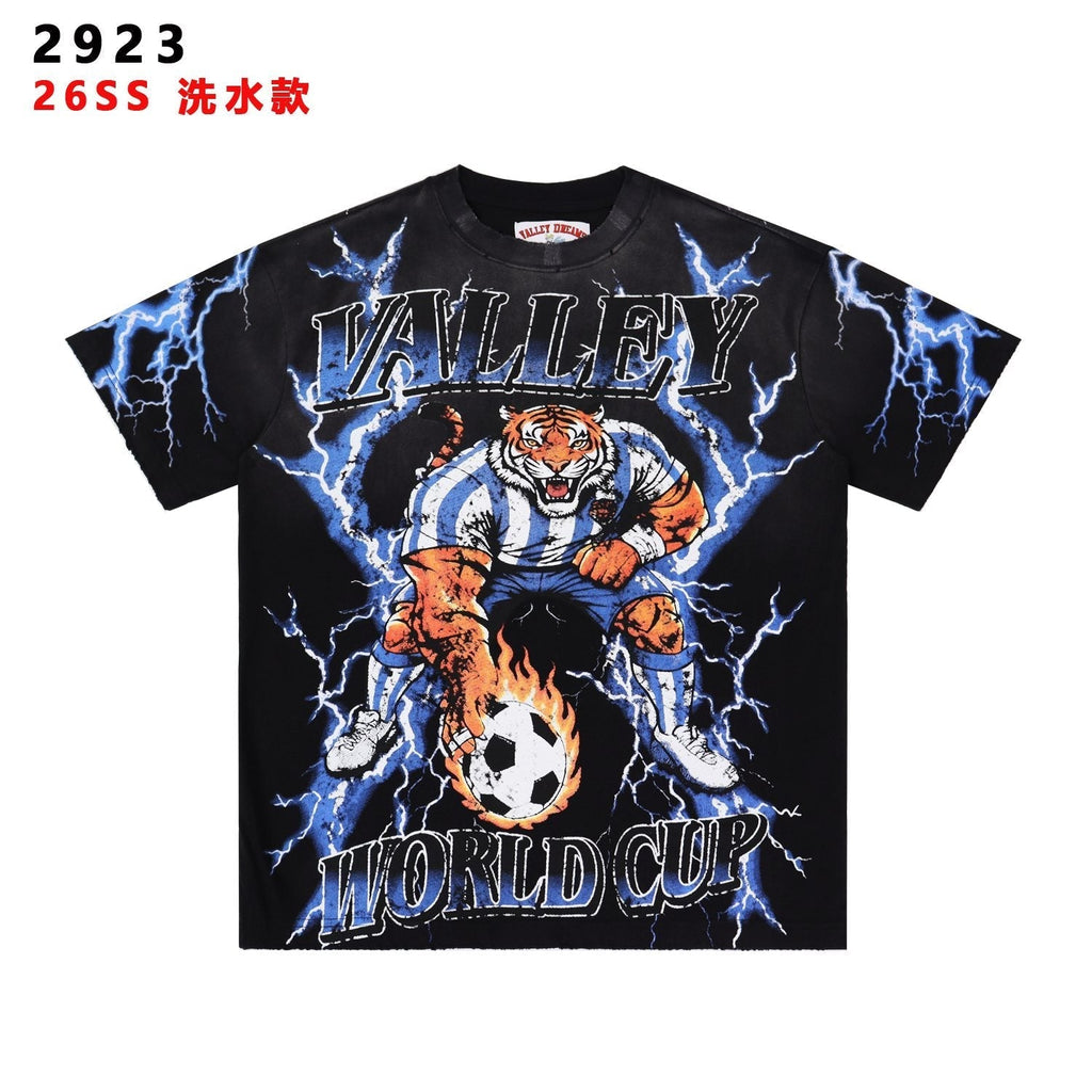 Valley Dreams World Cup Tiger Soccer Graphic T-Shirt