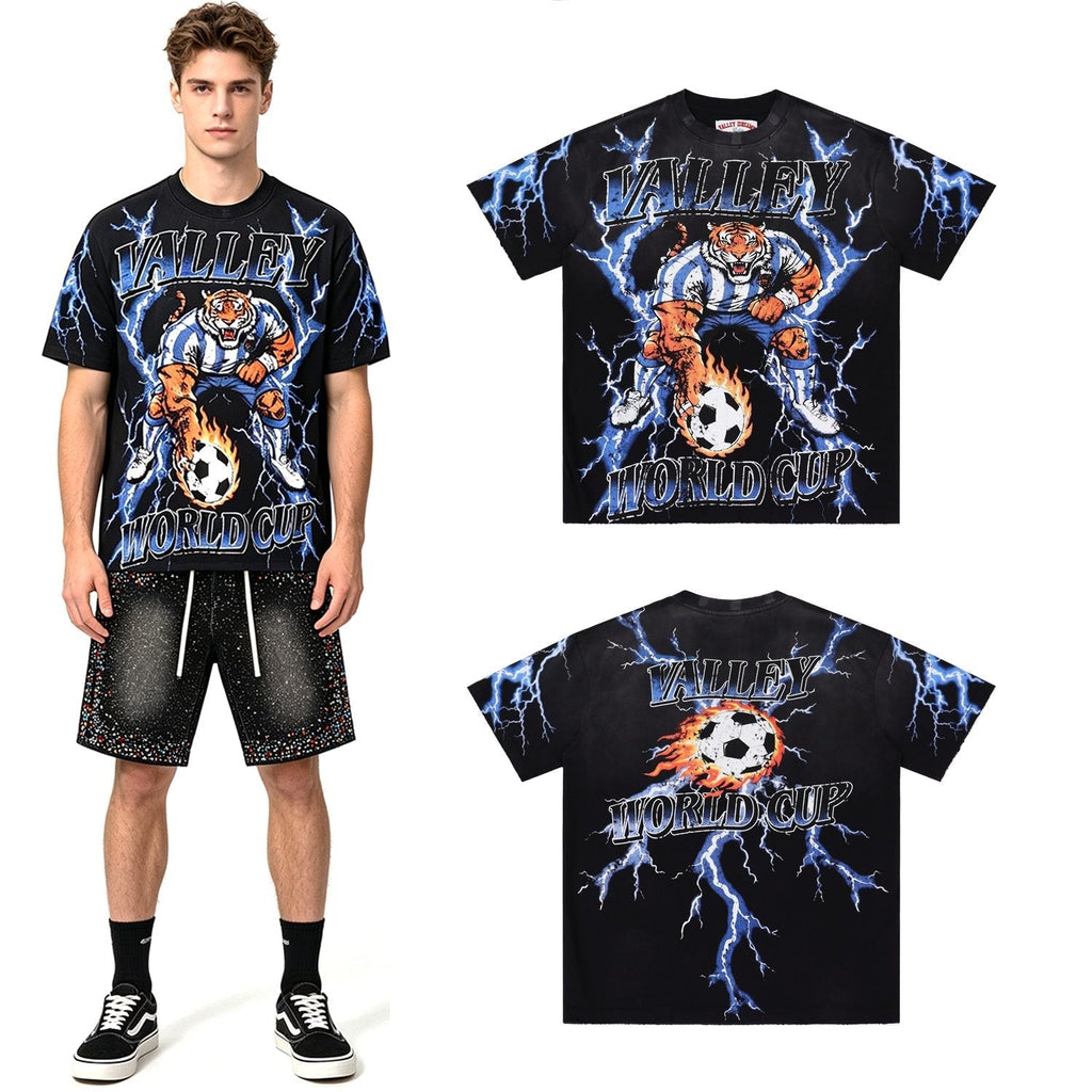 Valley Dreams World Cup Tiger Soccer Graphic T-Shirt