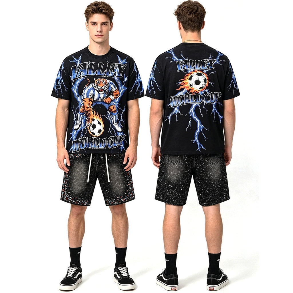 Valley Dreams World Cup Tiger Soccer Graphic T-Shirt