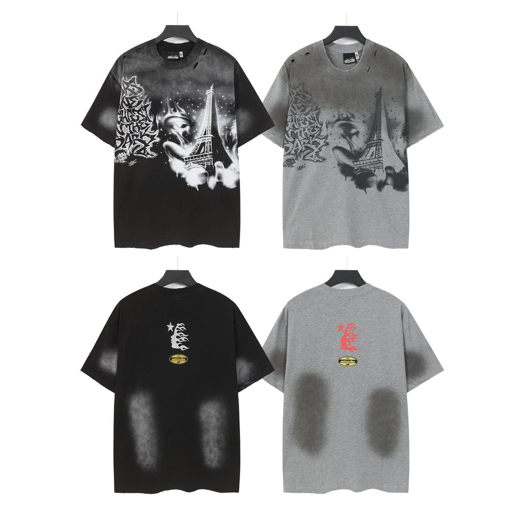 HEISTAR Eiffel Tower Graphic Short-Sleeve T-Shirt