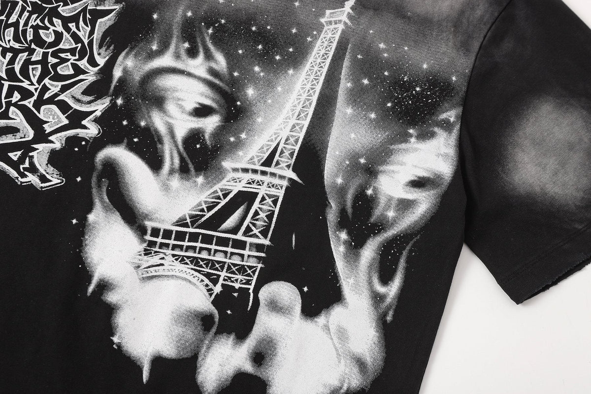 HEISTAR Eiffel Tower Graphic Short-Sleeve T-Shirt