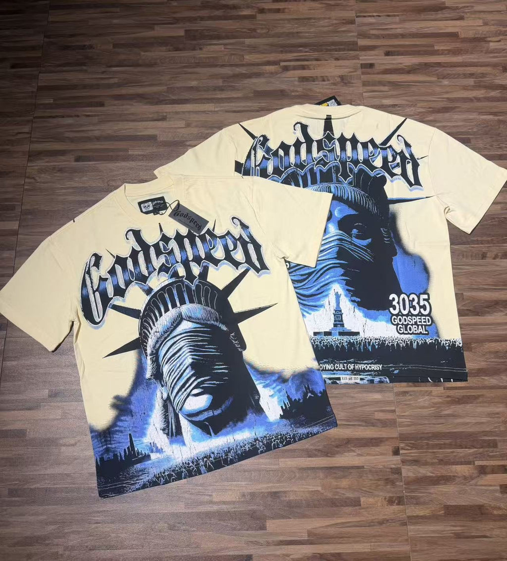 Godspeed Statue Graphic Short-Sleeve T-Shirt