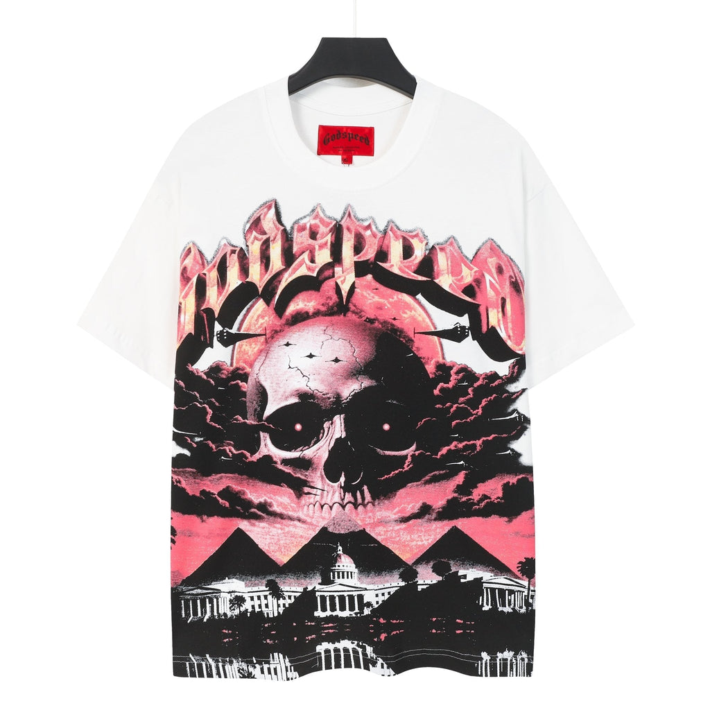 Godspeed Skull Graphic Short-Sleeve T-Shirt