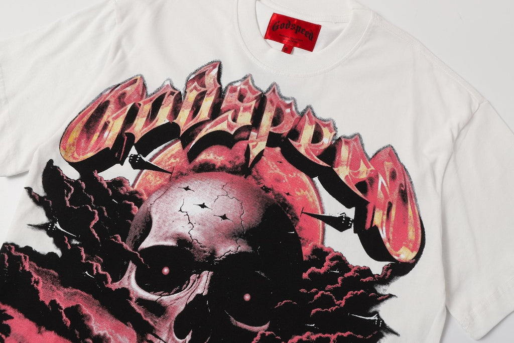 Godspeed Skull Graphic Short-Sleeve T-Shirt