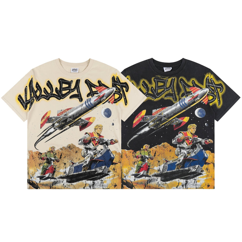 VALE USA Rocket Space Graphic T-Shirt