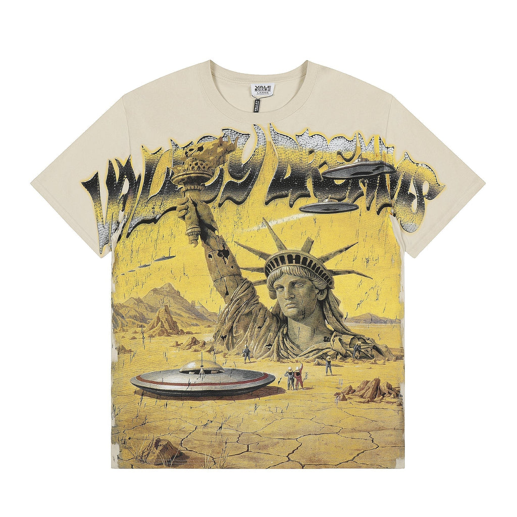 VALE USA Liberty UFO Graphic T-Shirt