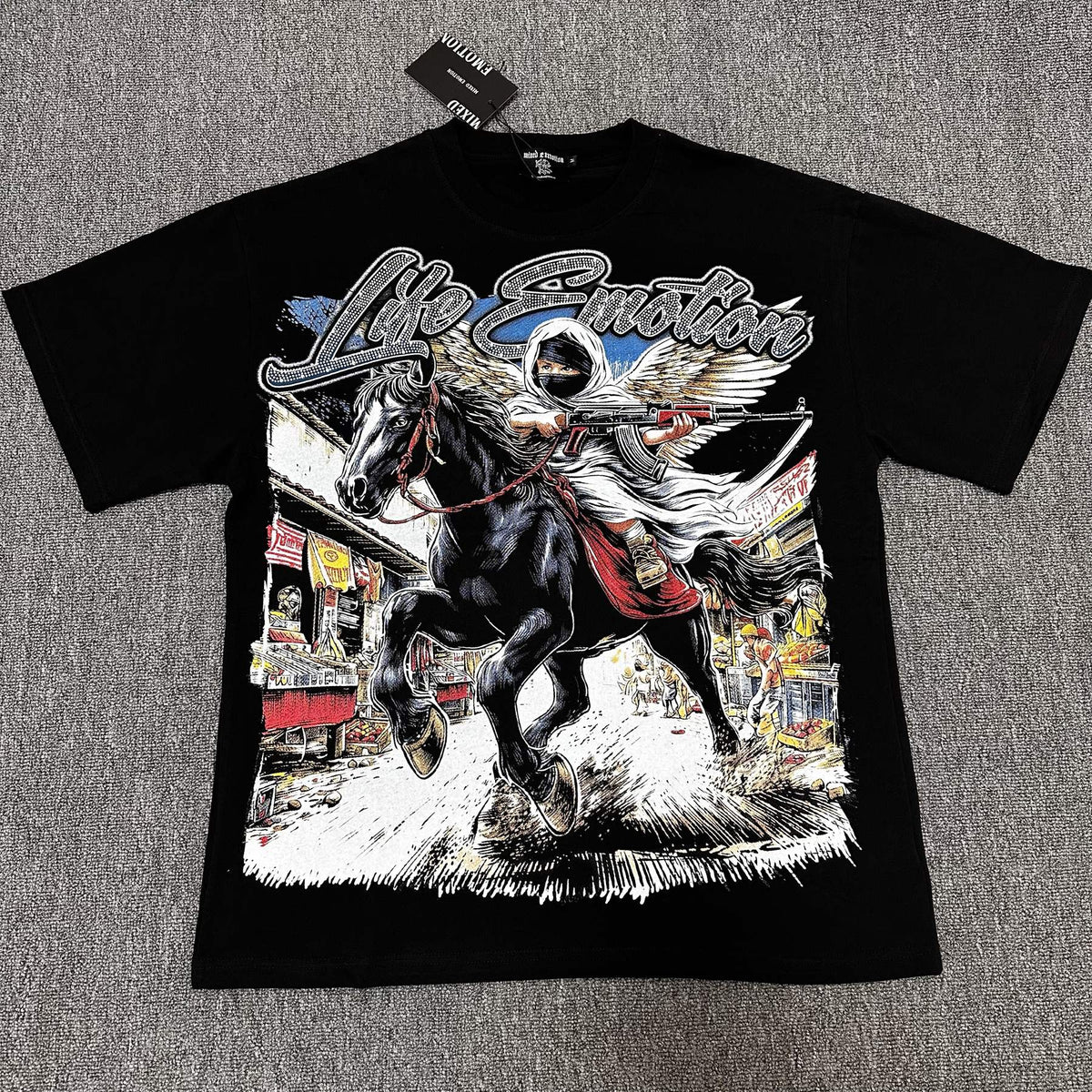 Mixed Emotion Western Graphic T-Shirt