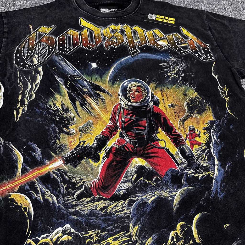 Godspeed Astronaut Graphic T-Shirt