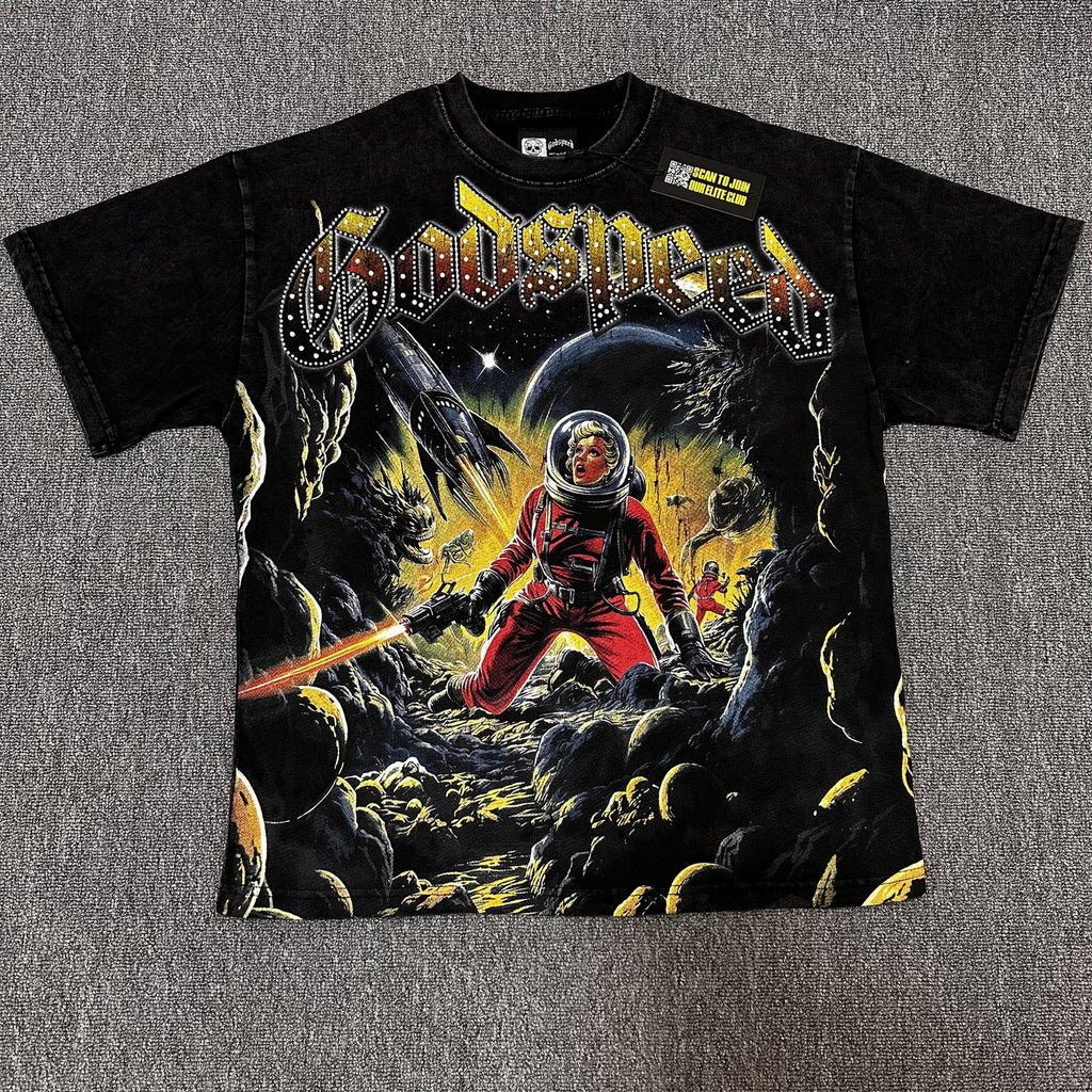 Godspeed Astronaut Graphic T-Shirt