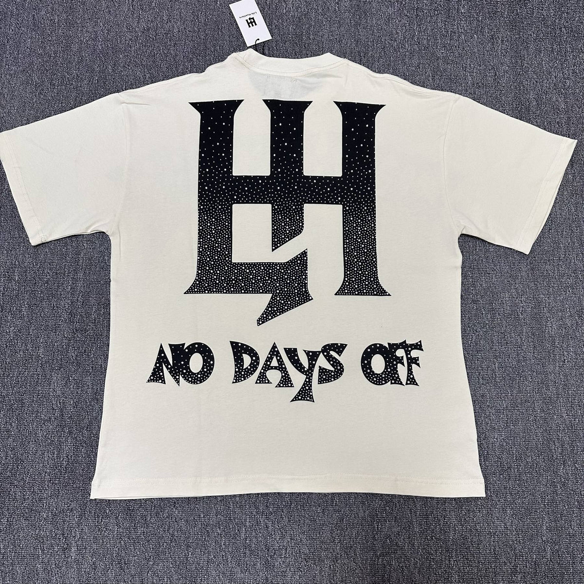 Life Hustlere Cream Front & Back Graphic T-Shirt