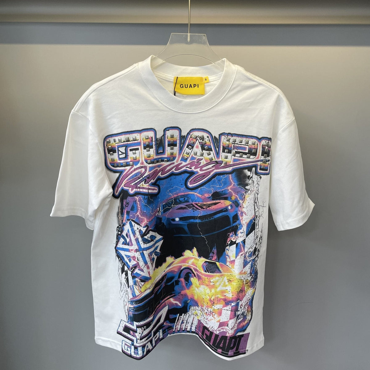 GUAPI Racing Car Graphic T-Shirt