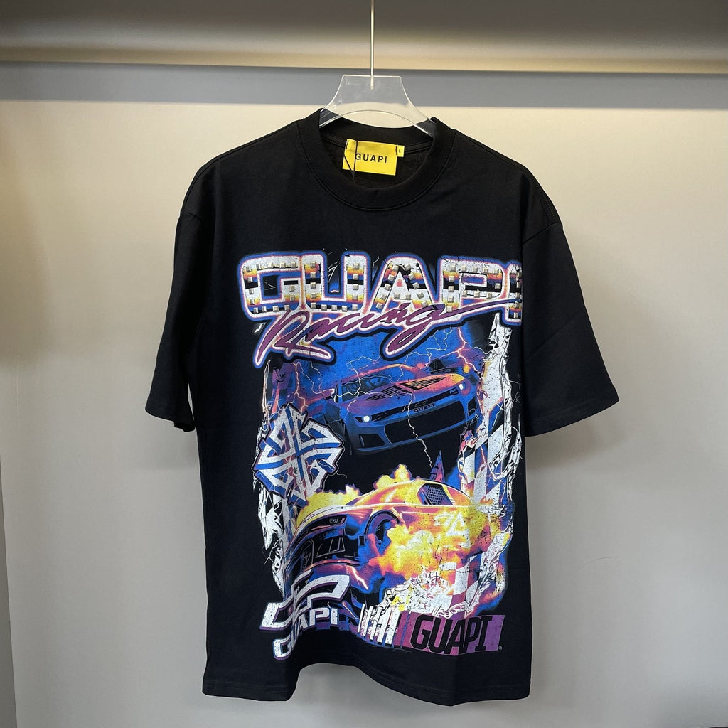 GUAPI Racing Car Graphic T-Shirt