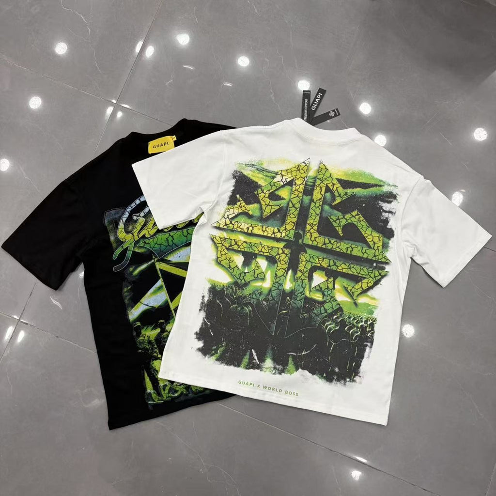 GUAPI World Boss Graphic Short-Sleeve T-Shirt