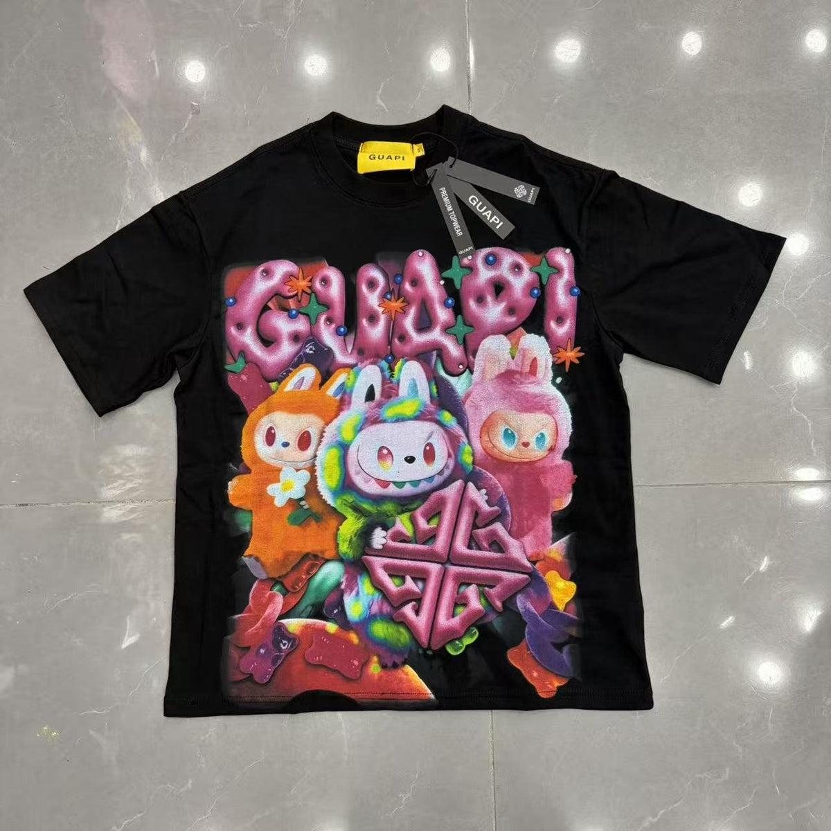GUAPI Character Graphic Short-Sleeve T-Shirt