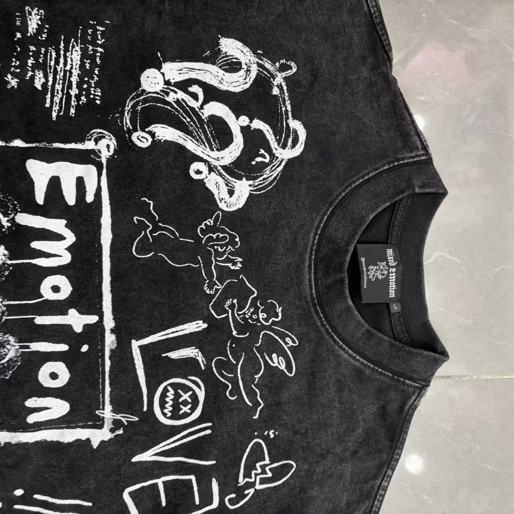 Mixed Emotion Love Hate Dream Graphic T-Shirt