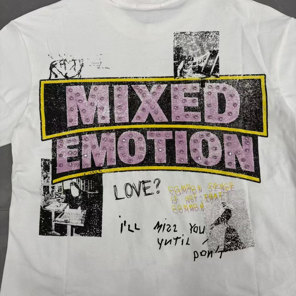 Mixed Emotion Short-Sleeve T-Shirt - White