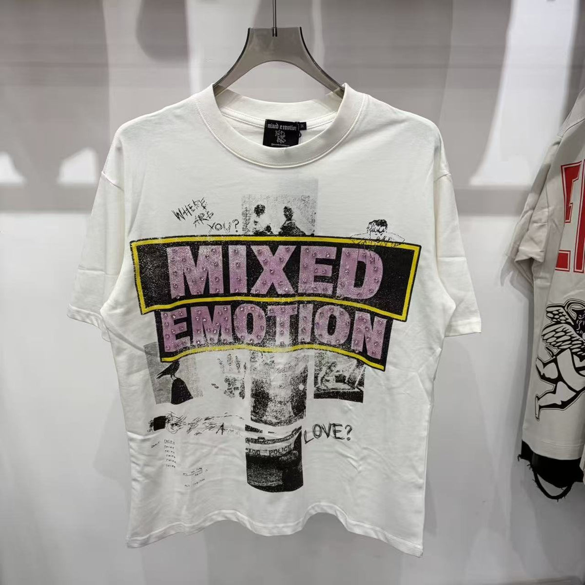 Mixed Emotion Short-Sleeve T-Shirt - White