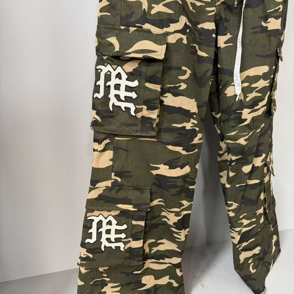 Mixed Emotion Camouflage Cargo Pants