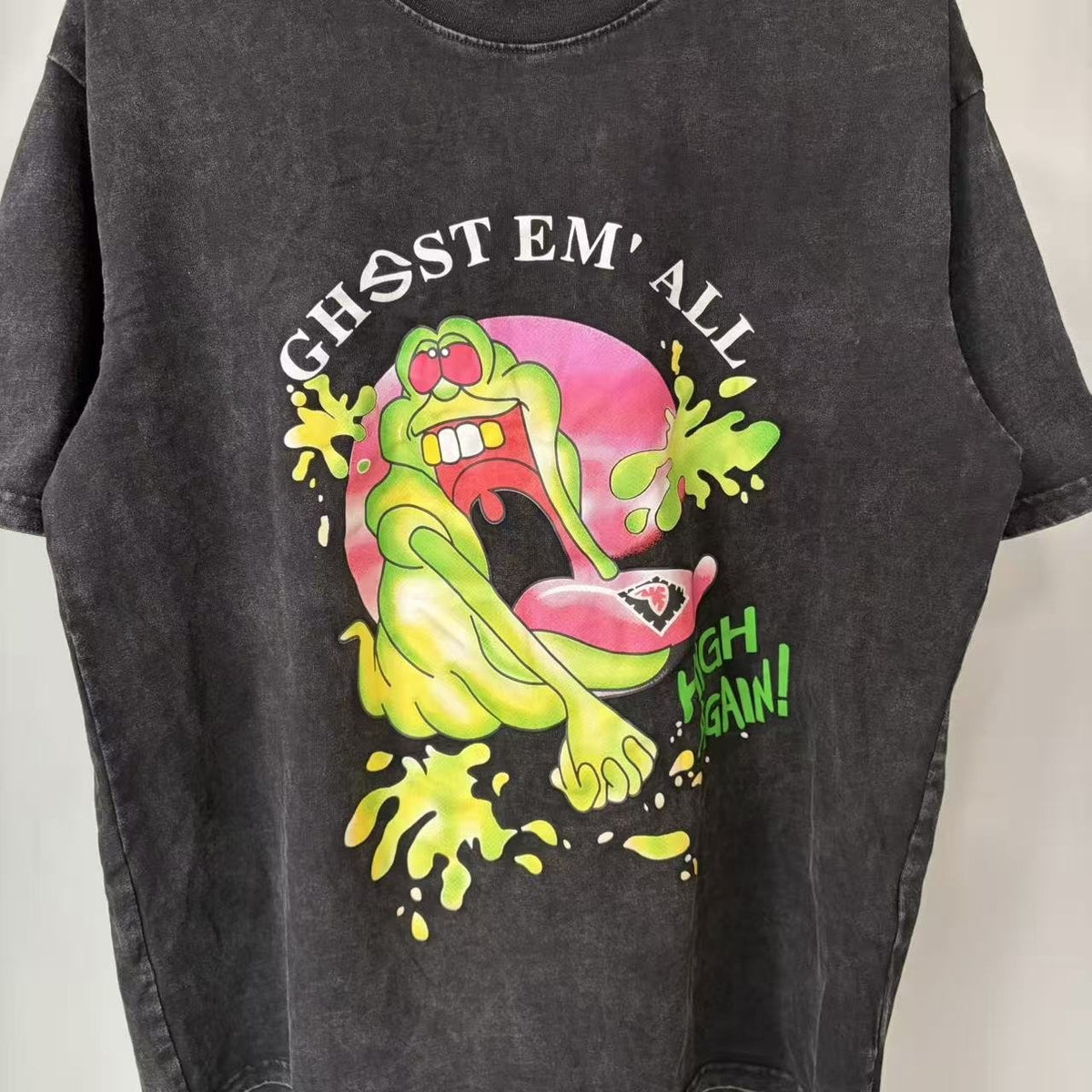 TRIPLE SEVENS Charcoal Ghost Graphic T-Shirt