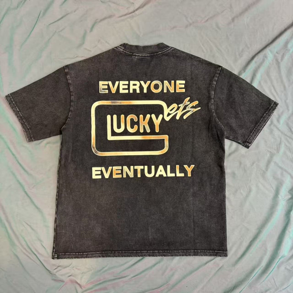 TRIPLE SEVENS Lucky Eventually Washed Graphic T-Shirt