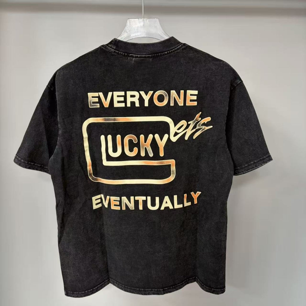 TRIPLE SEVENS Lucky Eventually Washed Graphic T-Shirt
