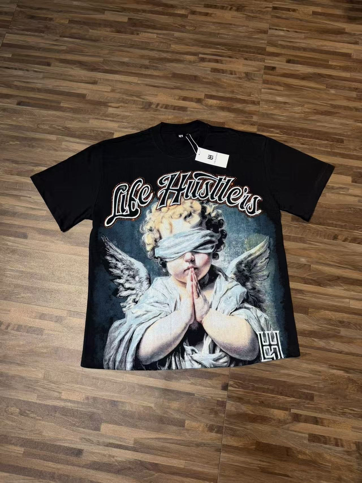 Life Hustlere Angel H-Back Graphic T-Shirt