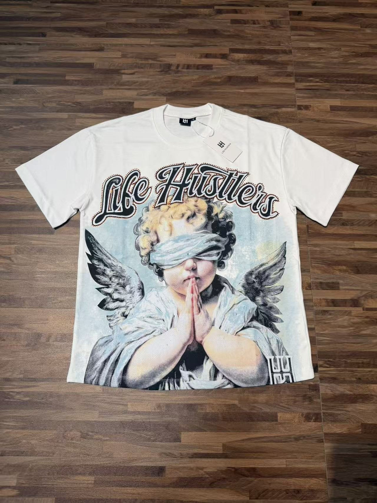 Life Hustlere Angel H-Back Graphic T-Shirt
